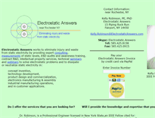 Tablet Screenshot of electrostaticanswers.com